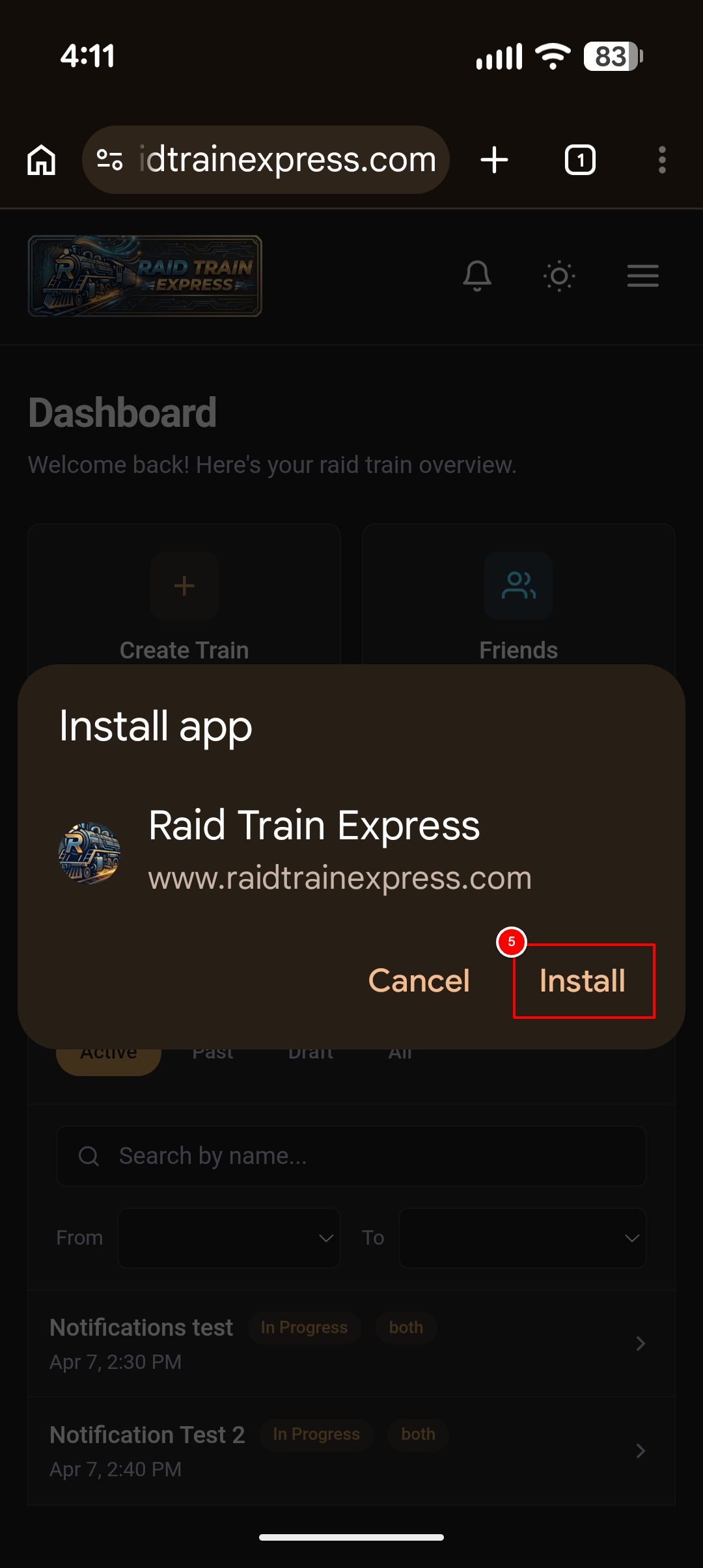Step 4: Confirm the app installation