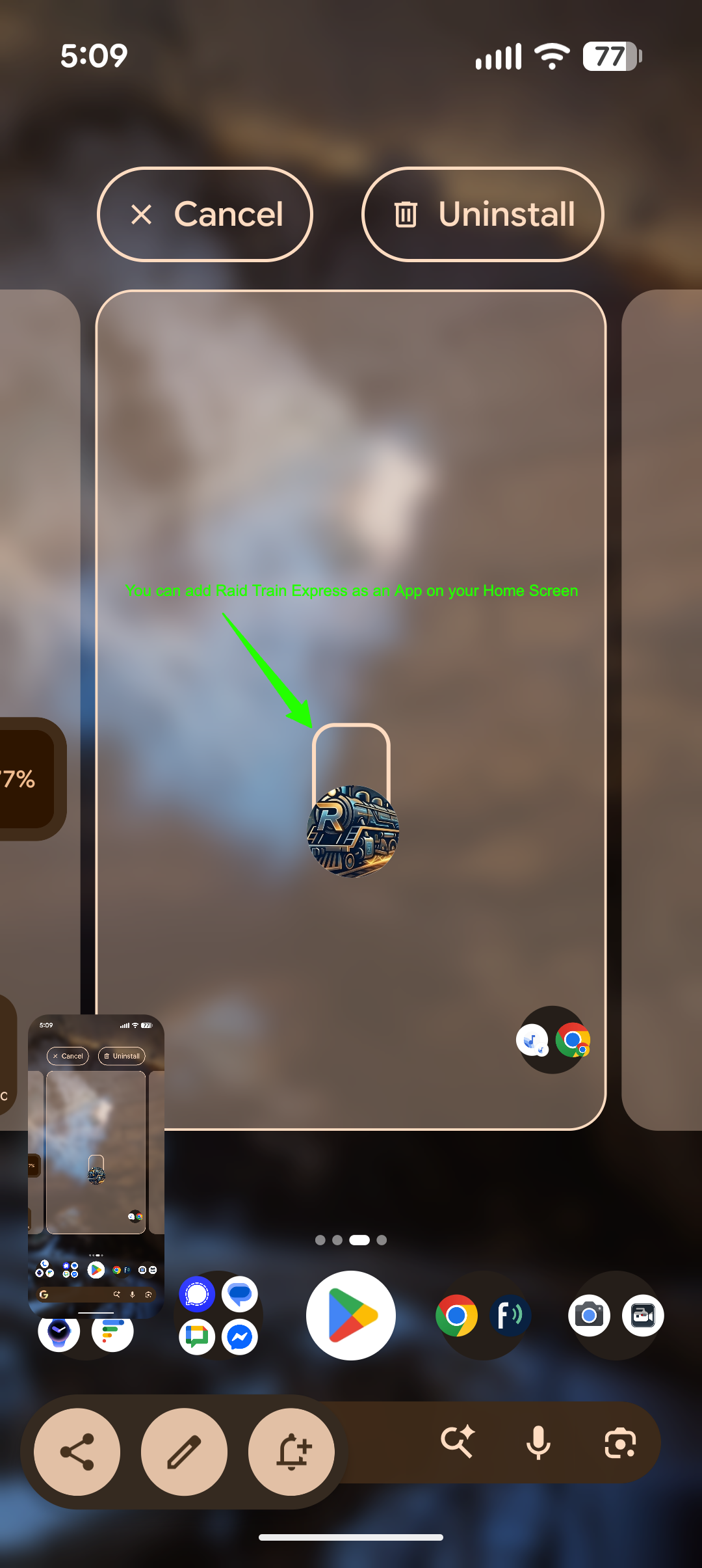 Step 8: Move the app to your home screen (optional)