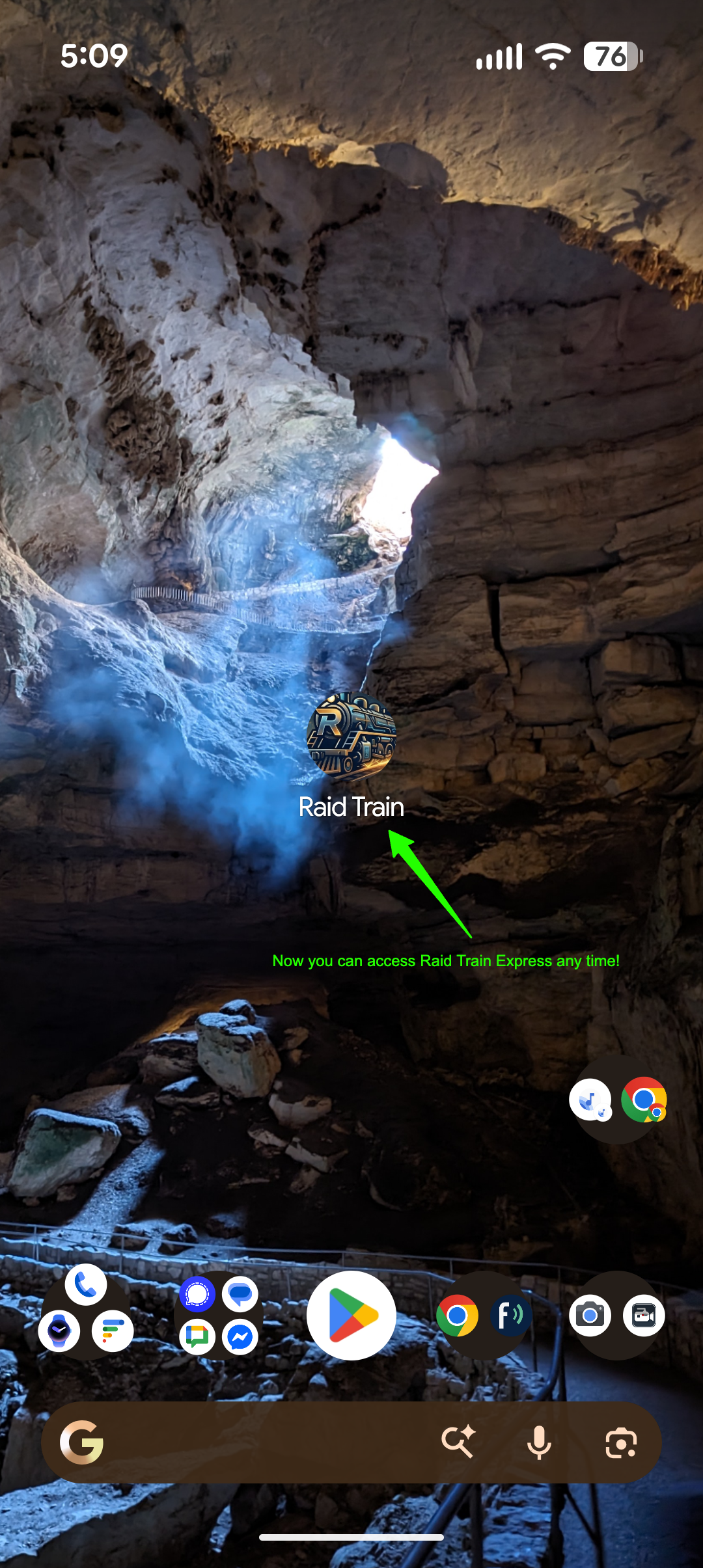 Step 9: Access from your home screen